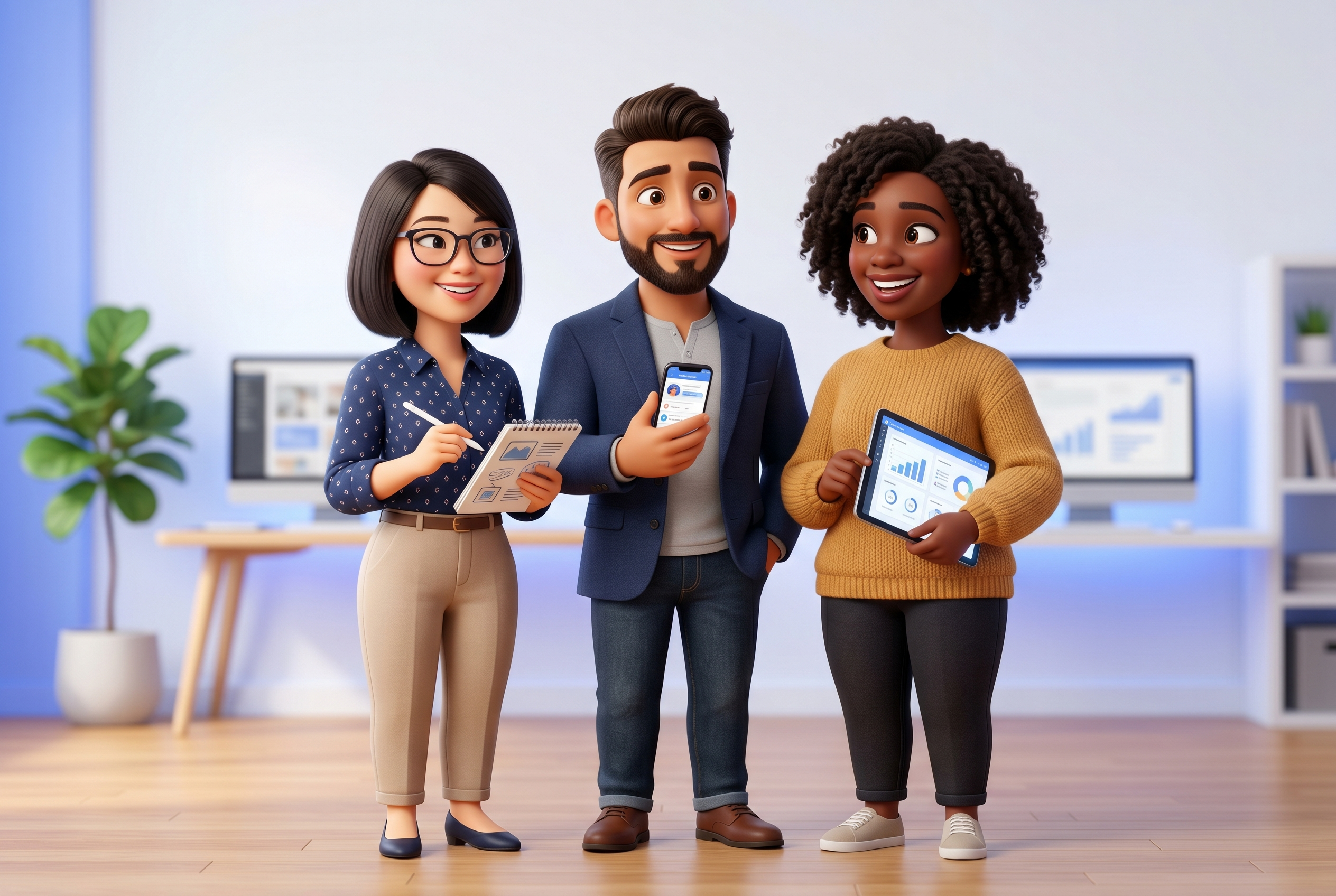 The Alpative team — 3D illustration